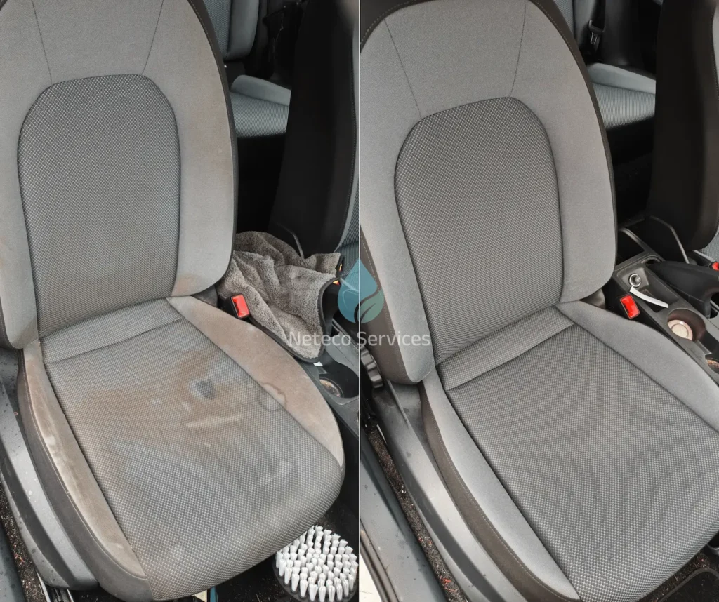Nettoyage des sièges d’une voiture à domicile par un professionnel